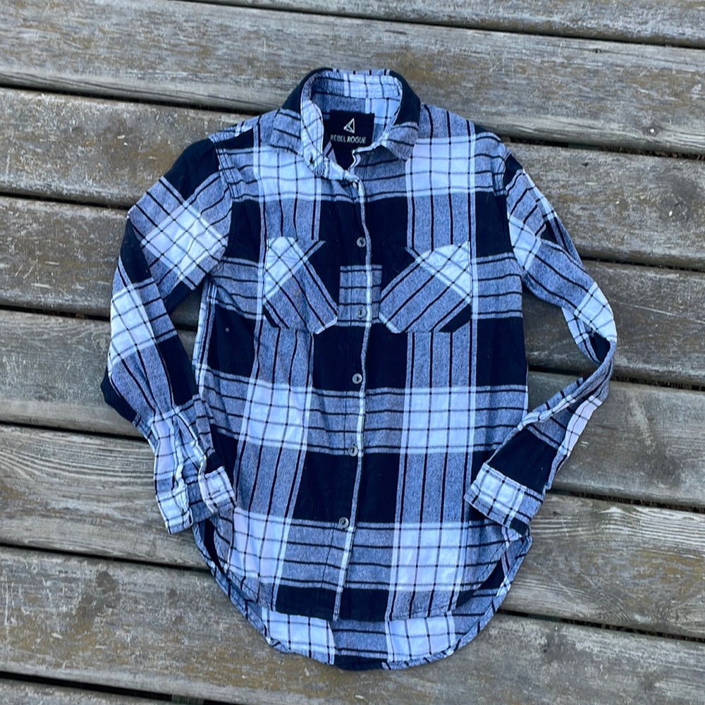 Rebel Rogue Flannel Button up Shirt